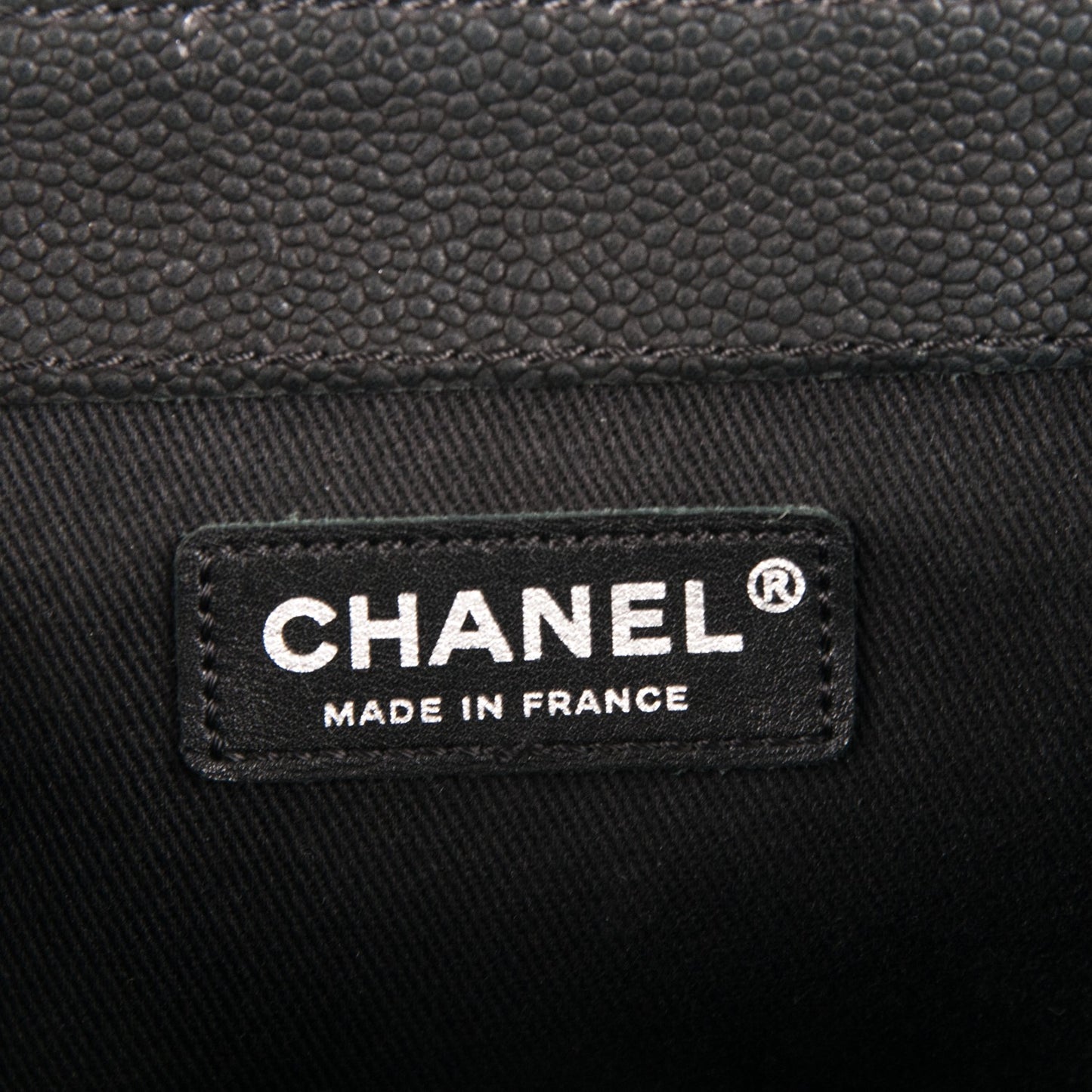 Caviar Quilted Medium Simply CC Flap Black