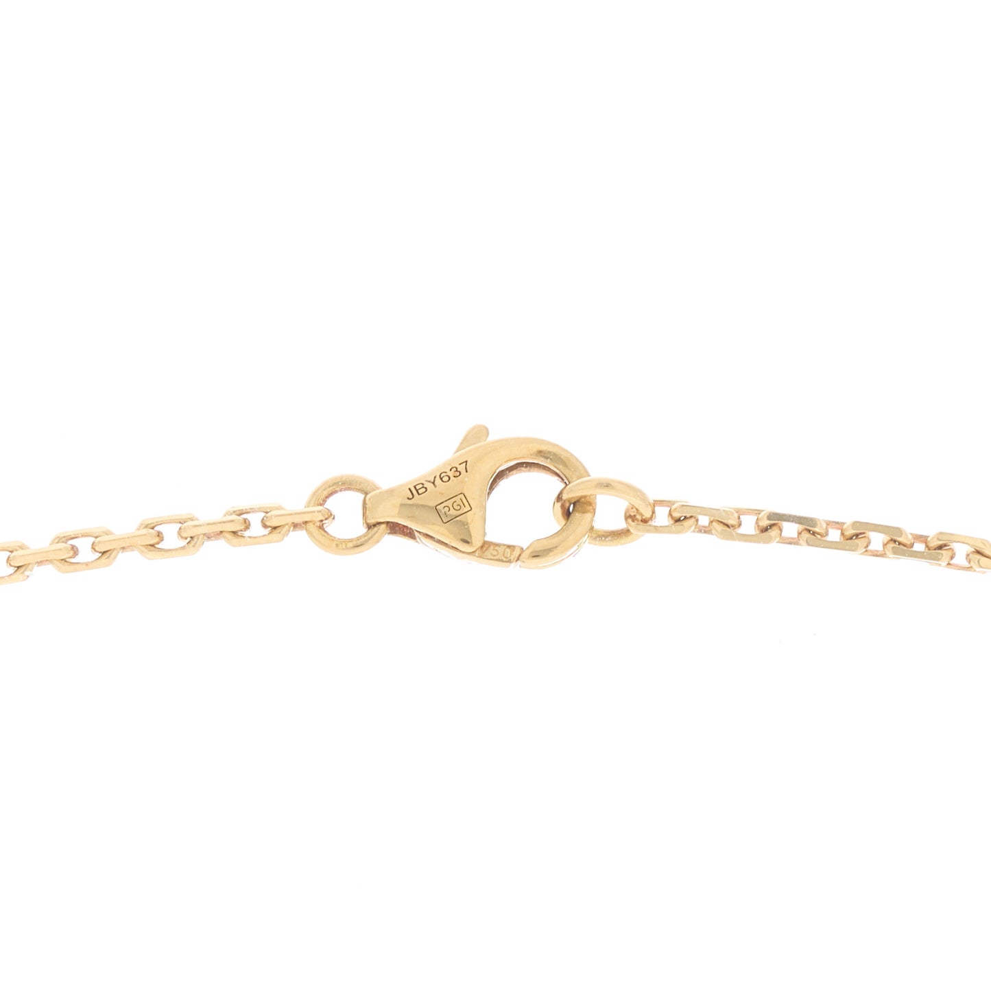 18K Yellow Gold Diamond Interlocking LOVE Necklace
