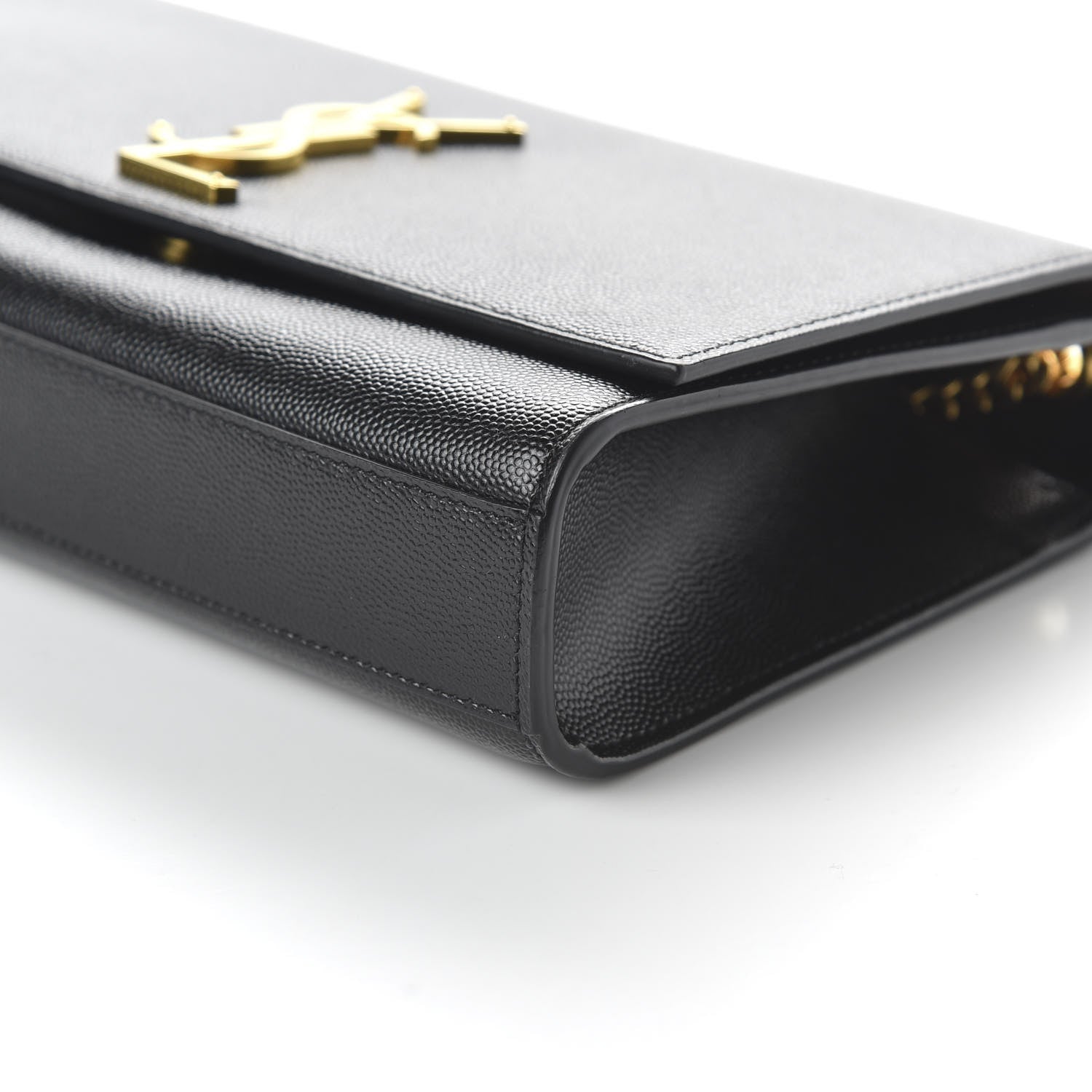 Saint Laurent Grain De Poudre Medium Classic Monogram Kate Satchel Black 7 of 9