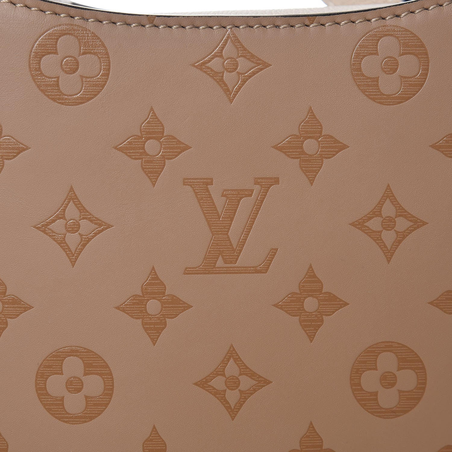 Louis Vuitton Cuir Plume Cuir Ecume Very Hobo Sesame Creme 8 of 8