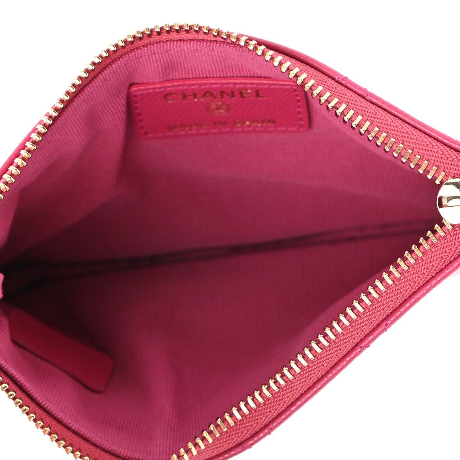 Chanel Caviar Quilted Small Cosmetic Case Pink 5 of 8
