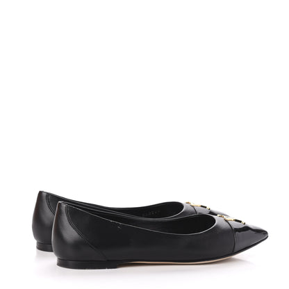Louis Vuitton Lambskin Capucines Flat Ballerinas 37.5 Black 4 of 9