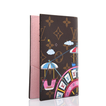 Louis Vuitton Monogram 2020 Christmas Animation Big Wheel Passport Cover Rose Ballerine 3 of 11