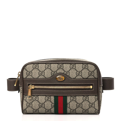 Gucci GG Supreme Monogram Web Small Ophidia Belt Bag 95 38 Dark Brown 1 of 9