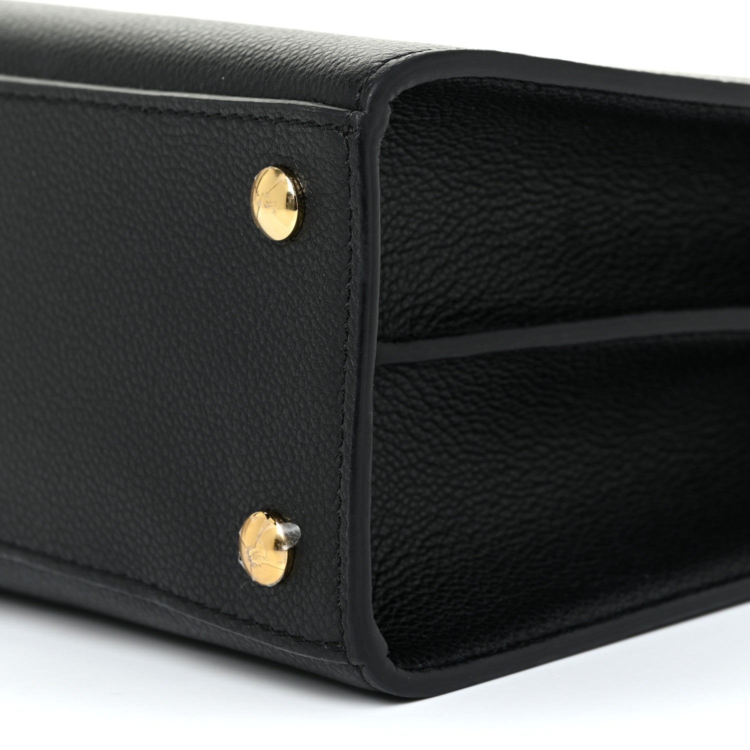 Burberry Grainy Calfskin Small Title Bag Black 10 of 11
