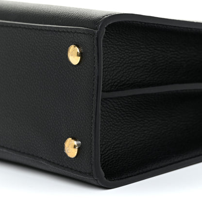 Burberry Grainy Calfskin Small Title Bag Black 10 of 11