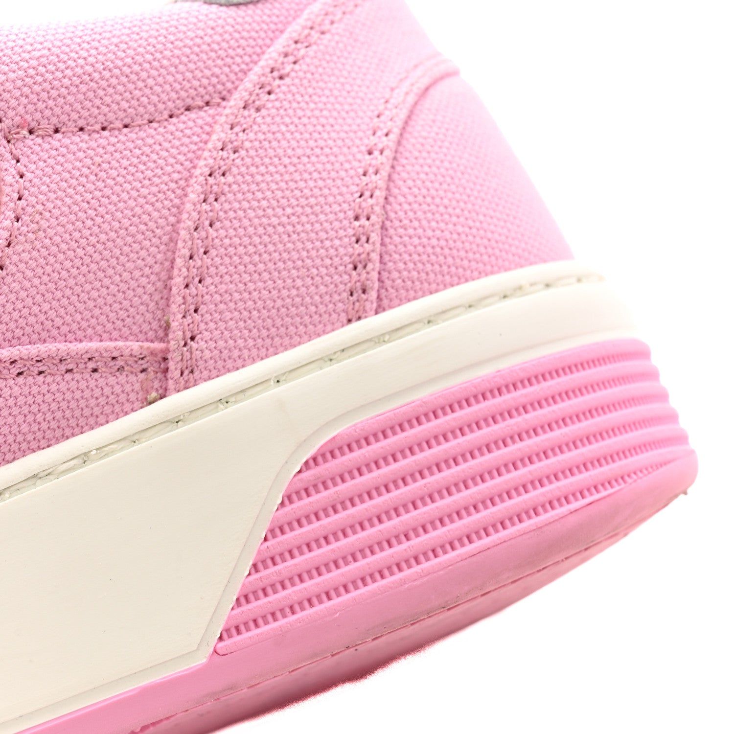 Chanel Cotton Sneakers 38 Pink White 11 of 13
