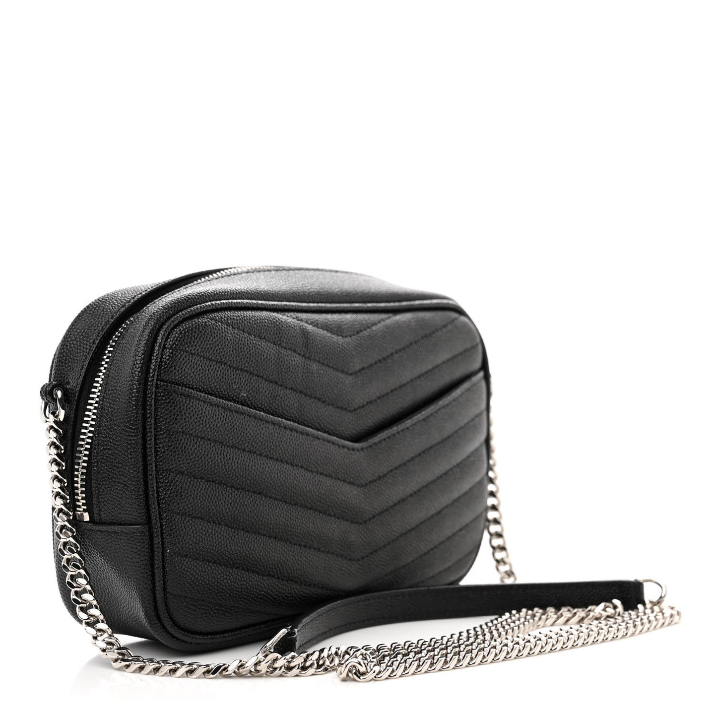 Grain De Poudre Matelasse Monogram Mini Lou Camera Bag Black