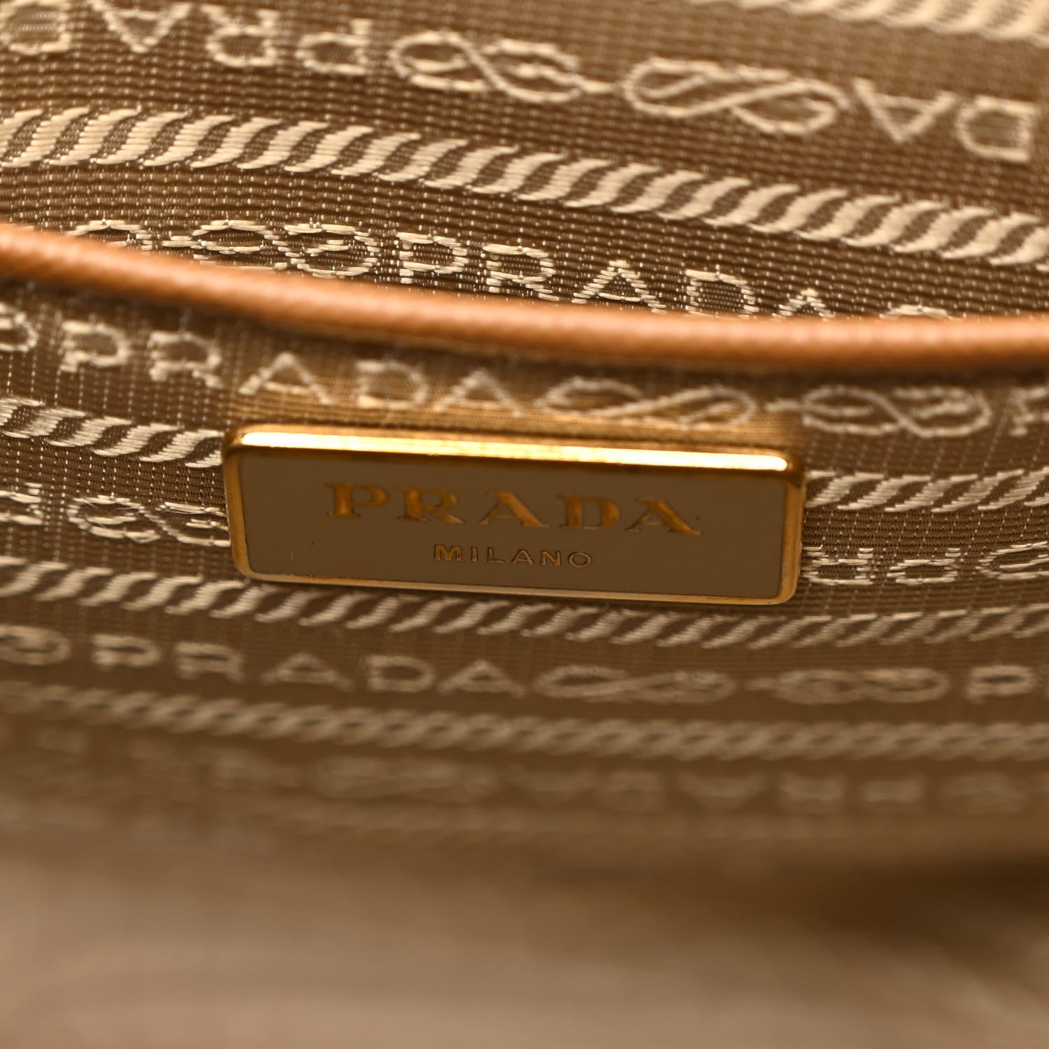 Prada Saffiano Large Galleria Double Zip Tote Caramel 6 of 13