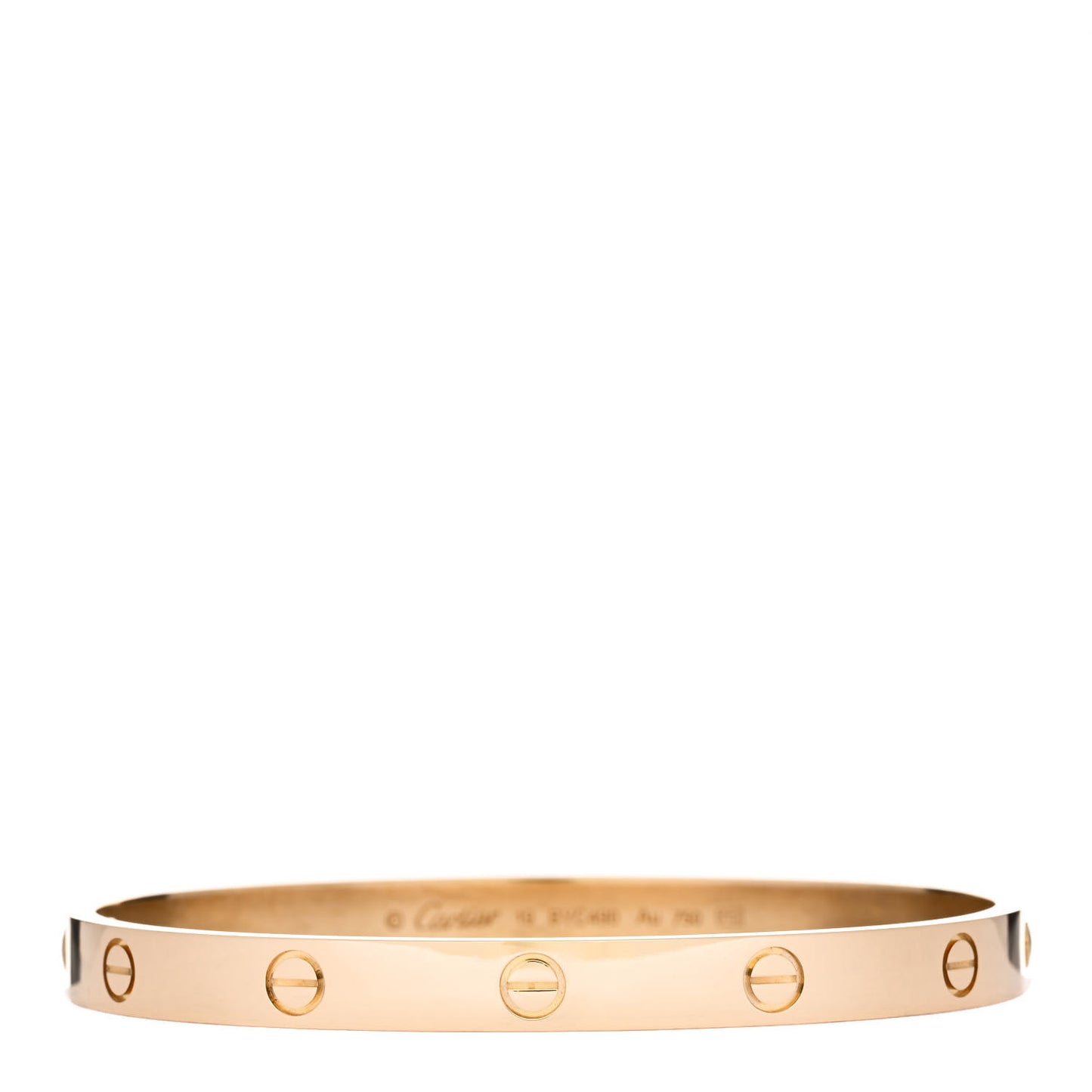 18K Yellow Gold LOVE Bracelet 19