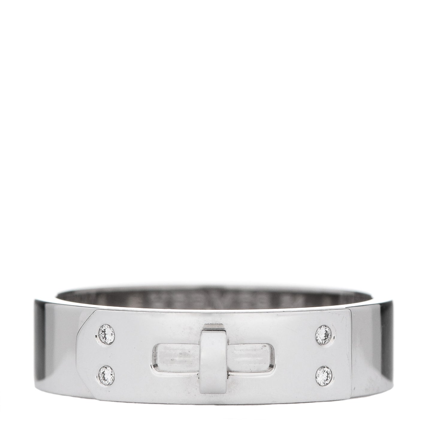 18K White Gold Diamond PM Kelly Ring 54 6.75