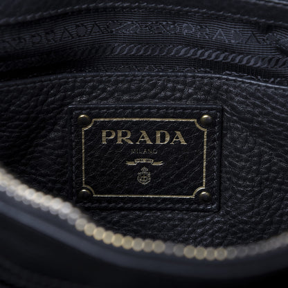 Prada Vitello Daino Tote Black 8 of 9