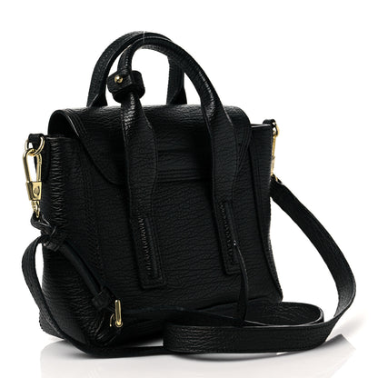3.1 Phillip Lim Textured Calfskin Mini Pashli Satchel Black 3 of 9