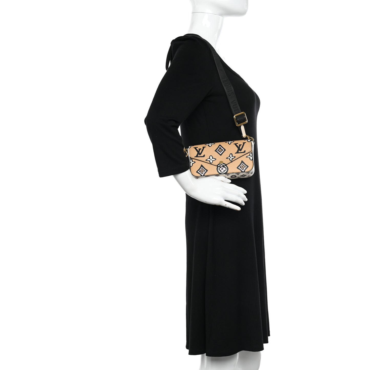 Monogram Wild At Heart Felicie Strap & Go Arizona Creme