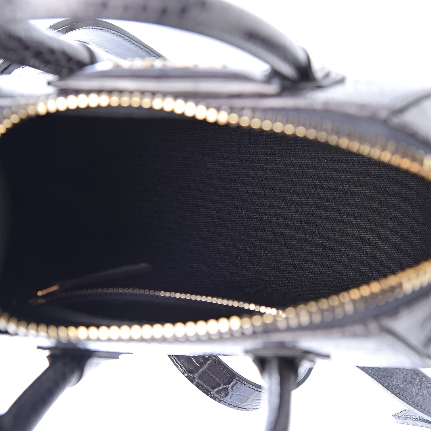 Givenchy Calfskin Crocodile Embossed Mini Antigona Storm Grey 5 of 10