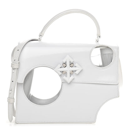 Off-White Calfskin Jitney 2.8 Meteor Shower Top Handle Bag White 1 of 12
