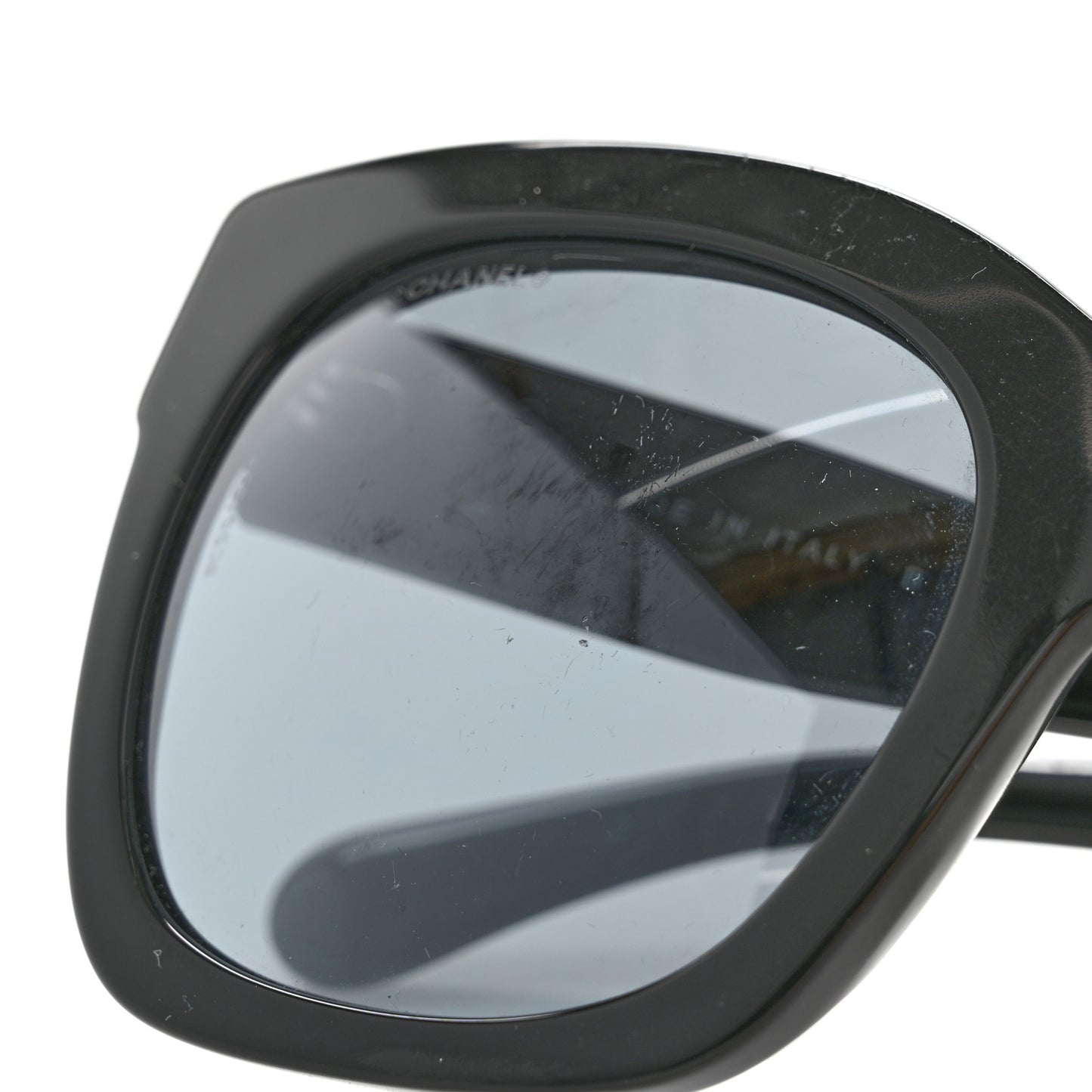 Acetate Square Sunglasses 5357-A Black