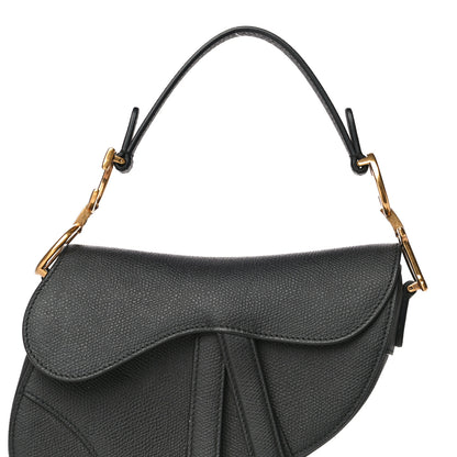 Christian Dior Grained Calfskin Mini Saddle Bag Black 8 of 16