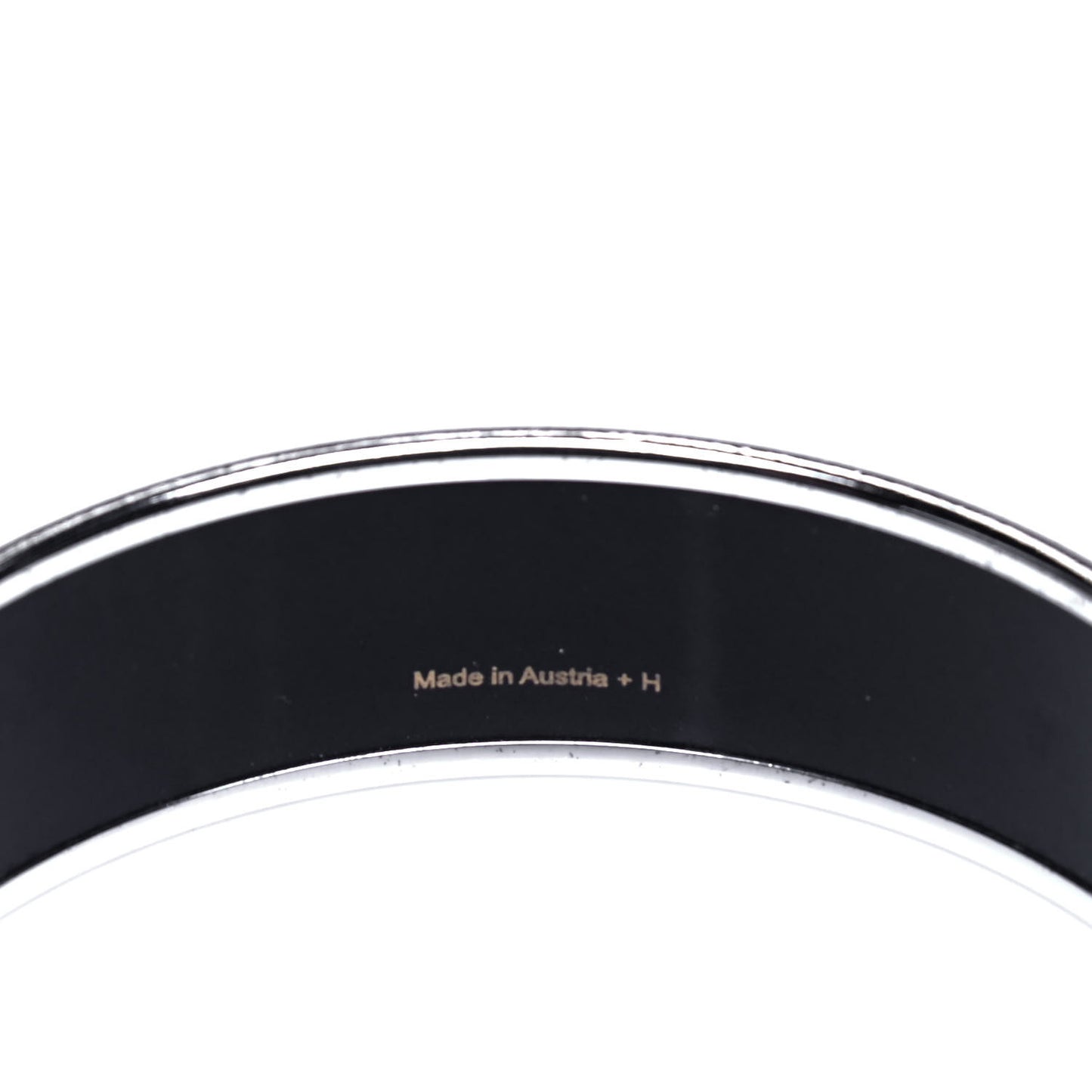 Enamel Printed Handwriting Wide Bracelet 62