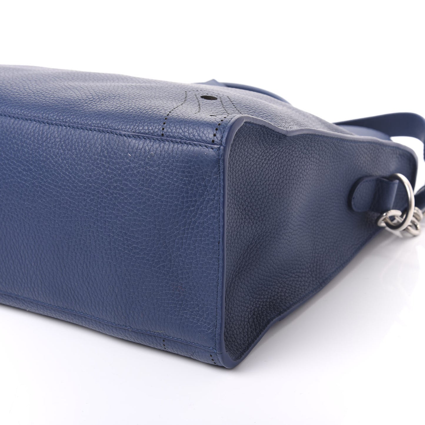 Veau Grana Perforated Blackout Hardware City Bleu Tanzanite