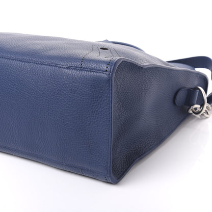 Balenciaga Veau Grana Perforated Blackout Hardware City Bleu Tanzanite 8 of 8