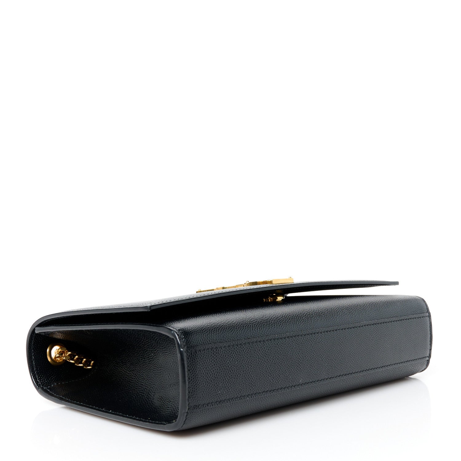 Saint Laurent Grain De Poudre Medium Classic Monogram Kate Satchel Black 4 of 10