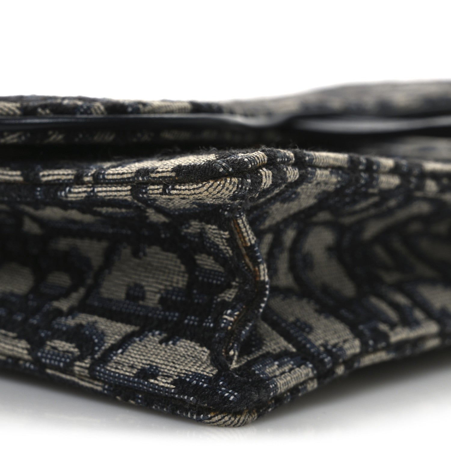 Christian Dior Oblique Saddle Chain Pouch Blue 8 of 11