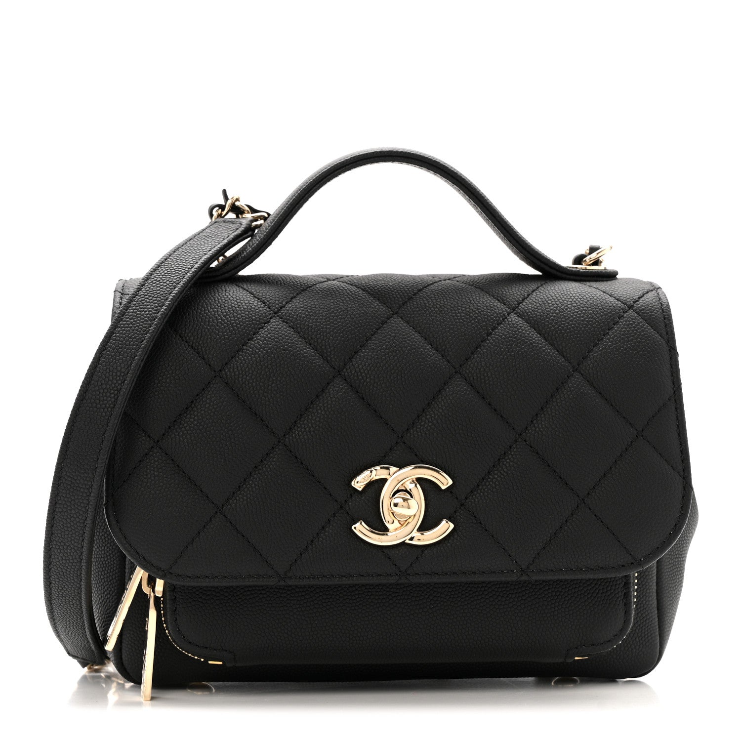 Chanel Caviar Quilted Small Business Affinity Flap Black 1 of 10