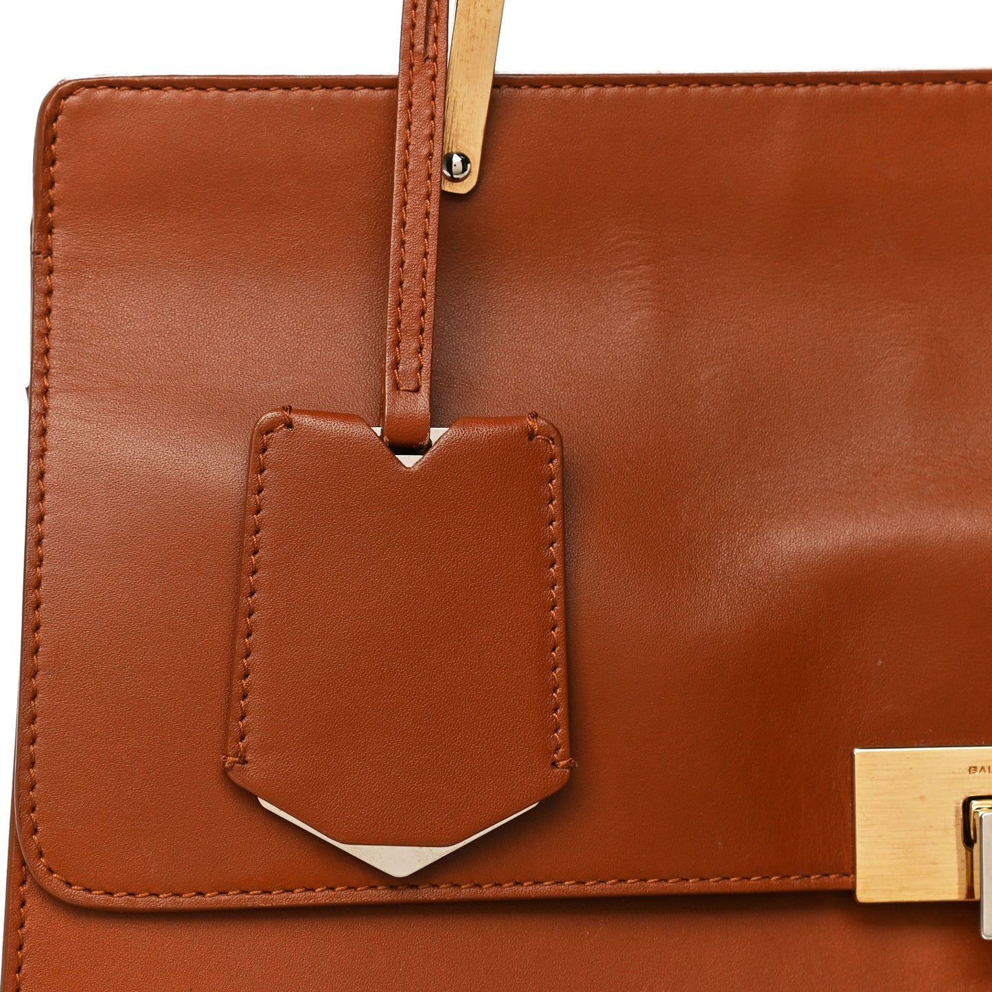 Veau Le Dix M Cartable Shoulder Bag Brown