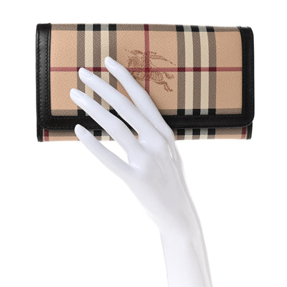 Burberry Haymarket Check Penrose Continental Wallet Brown 2 of 8