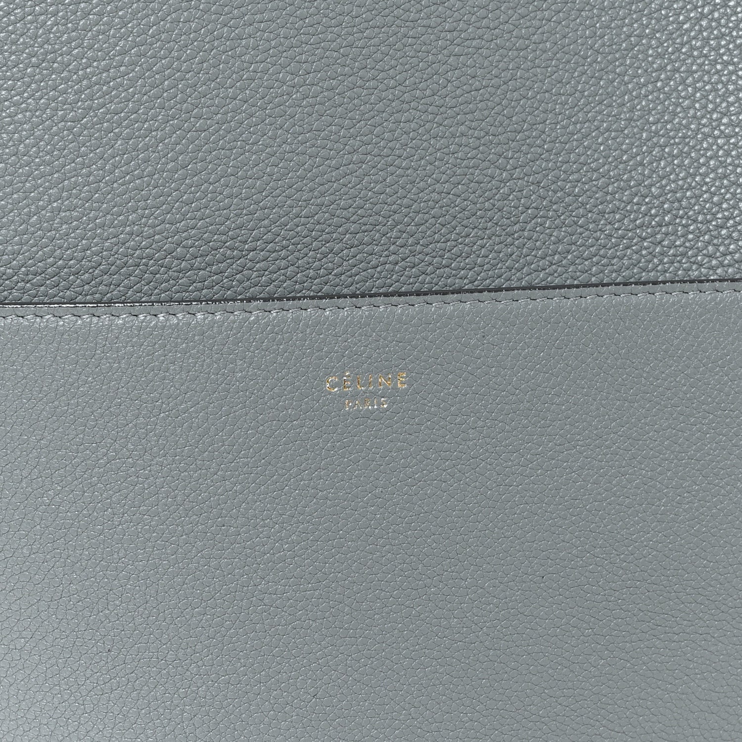 Celine Soft Grained Calfskin Sangle Bucket Bag Storm 7 of 11