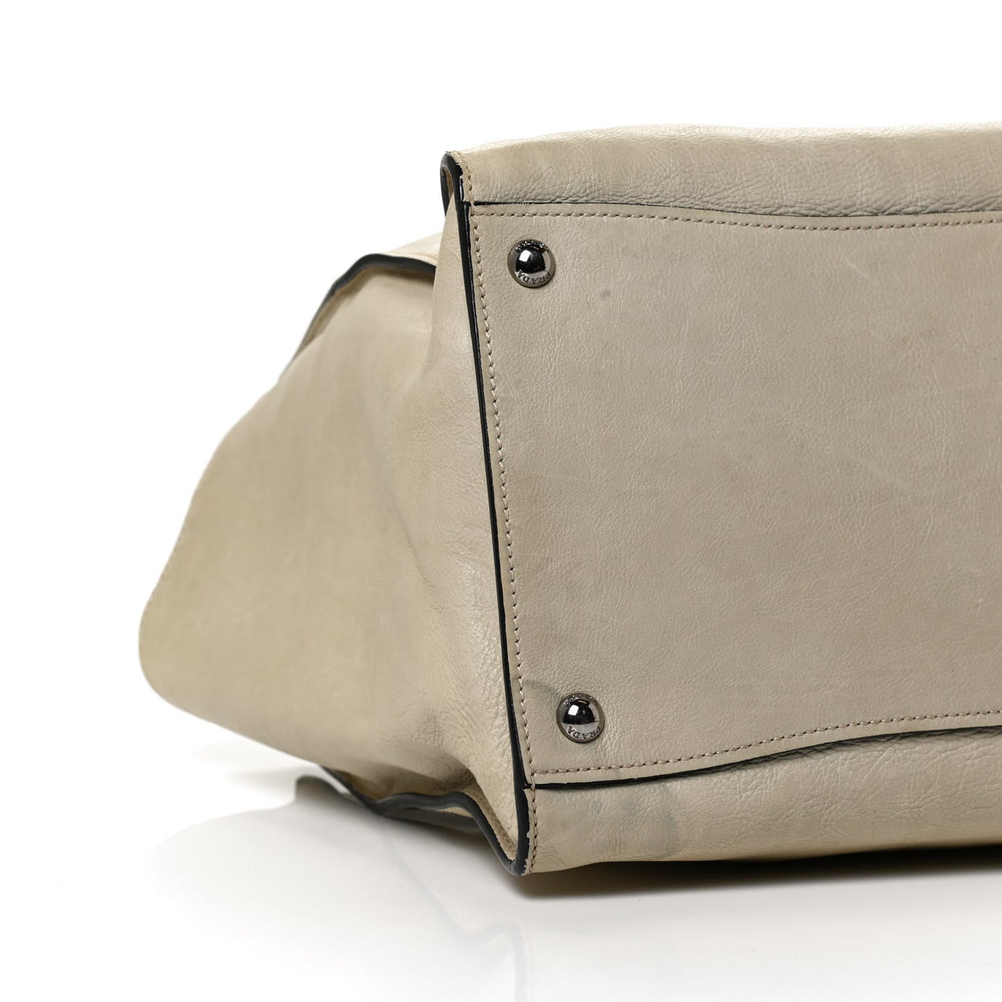 Glace Calf Twin Pocket Tote Ghiaccio