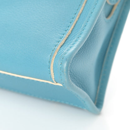 Balenciaga Supple Grained Calfskin Classic Silver Hardware Highlight Mini City Bleu Caraibes 11 of 17