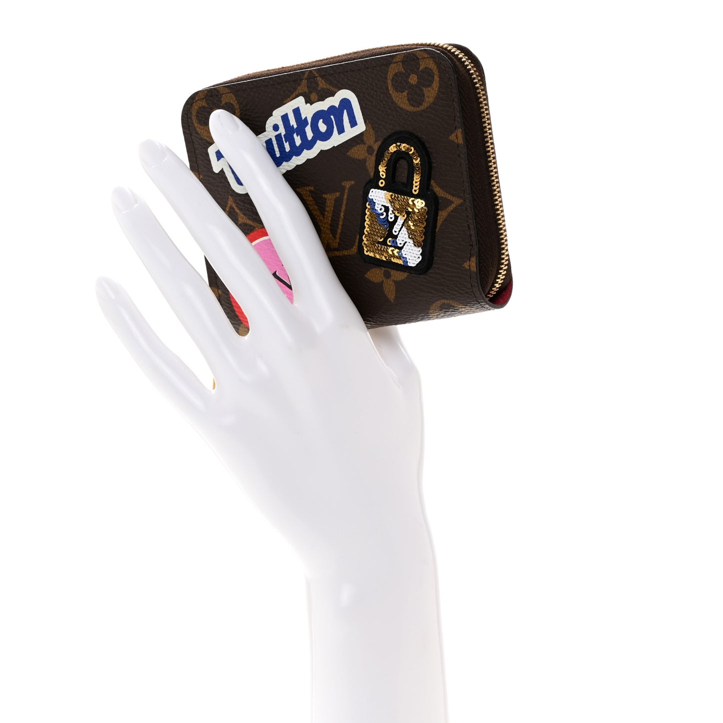 Monogram Travel Stickers Zippy Coin Purse