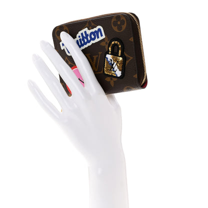 Louis Vuitton Monogram Travel Stickers Zippy Coin Purse 2 of 8