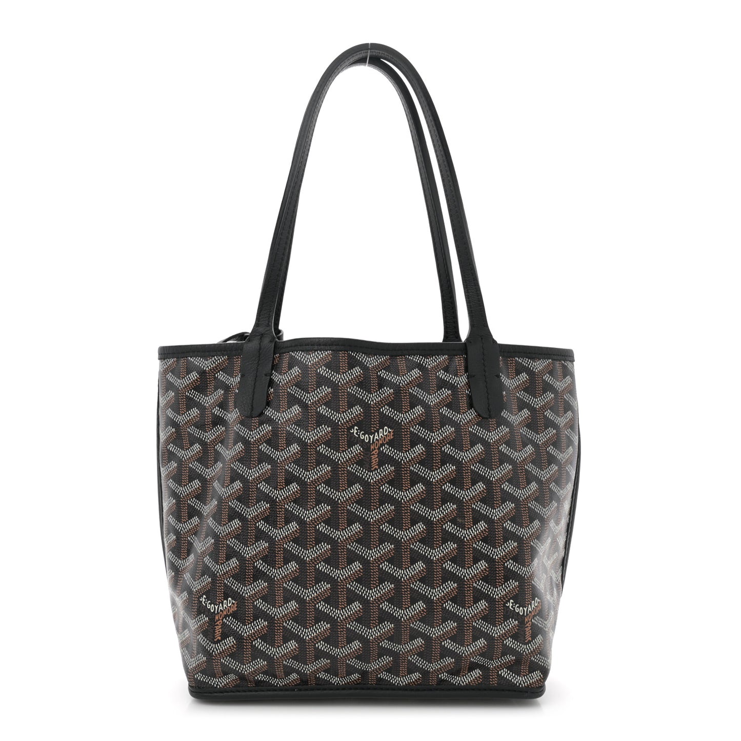 Goyardine Reversible Mini Anjou Black
