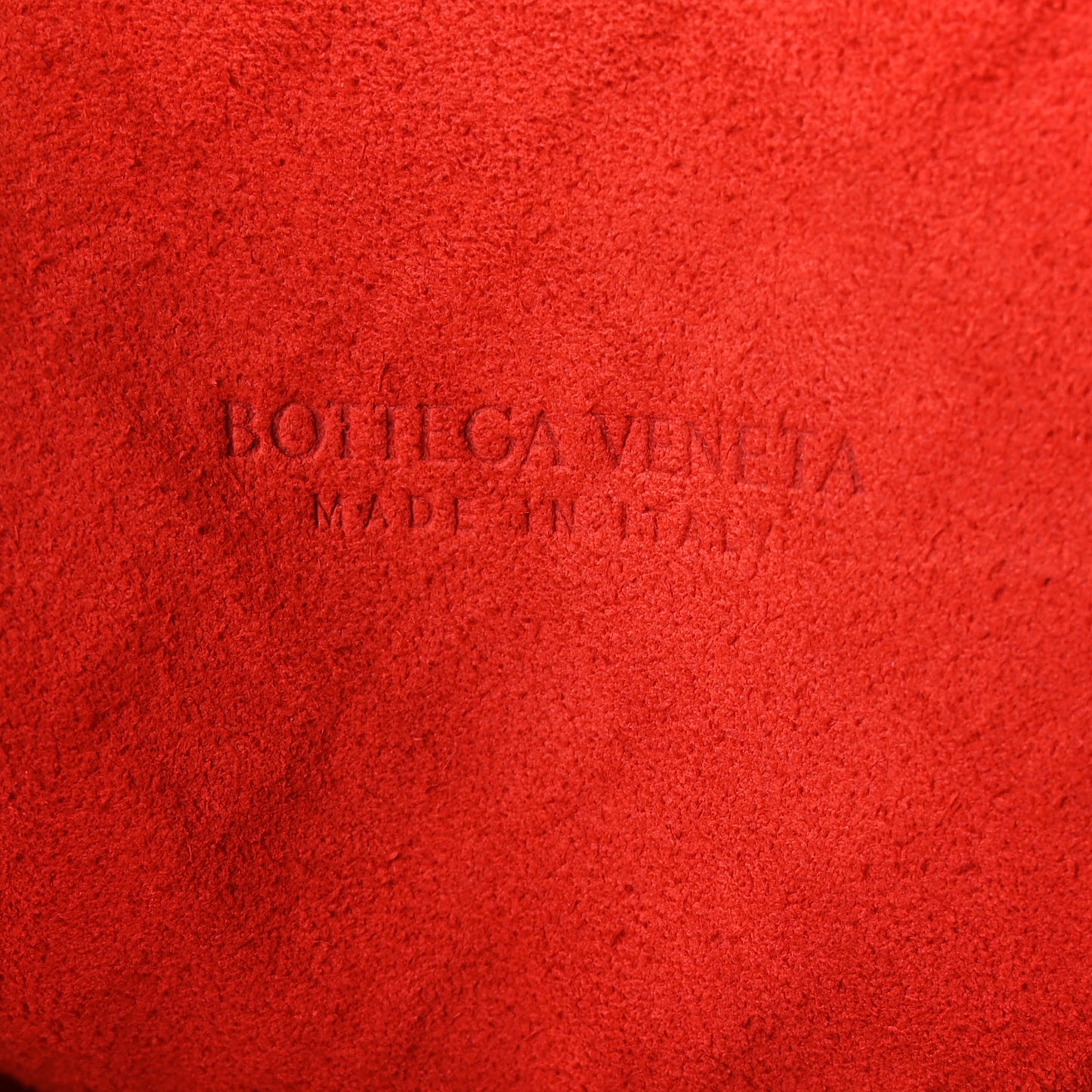 Nappa Intrecciato North South Tote Red