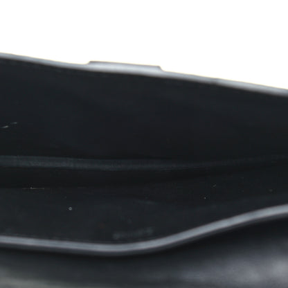 Christian Dior Grained Calfskin Oblique Saddle Wristlet Blue 5 of 6