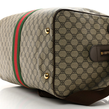 Gucci X BALENCIAGA BB Monogram Web Graffiti Medium Ophidia Carry-On Duffle Bag Beige New Acero 9 of 13