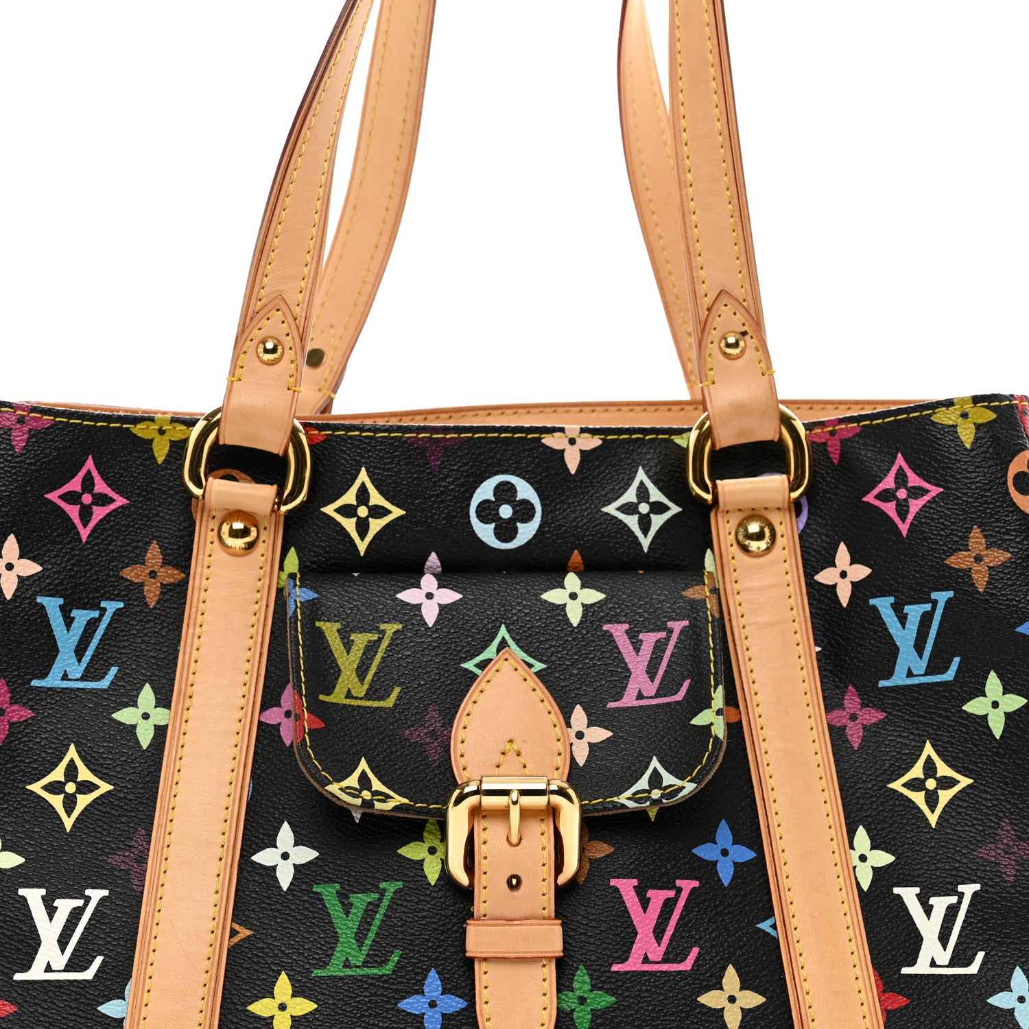 Louis Vuitton Monogram Multicolor Aurelia MM Black 5 of 9