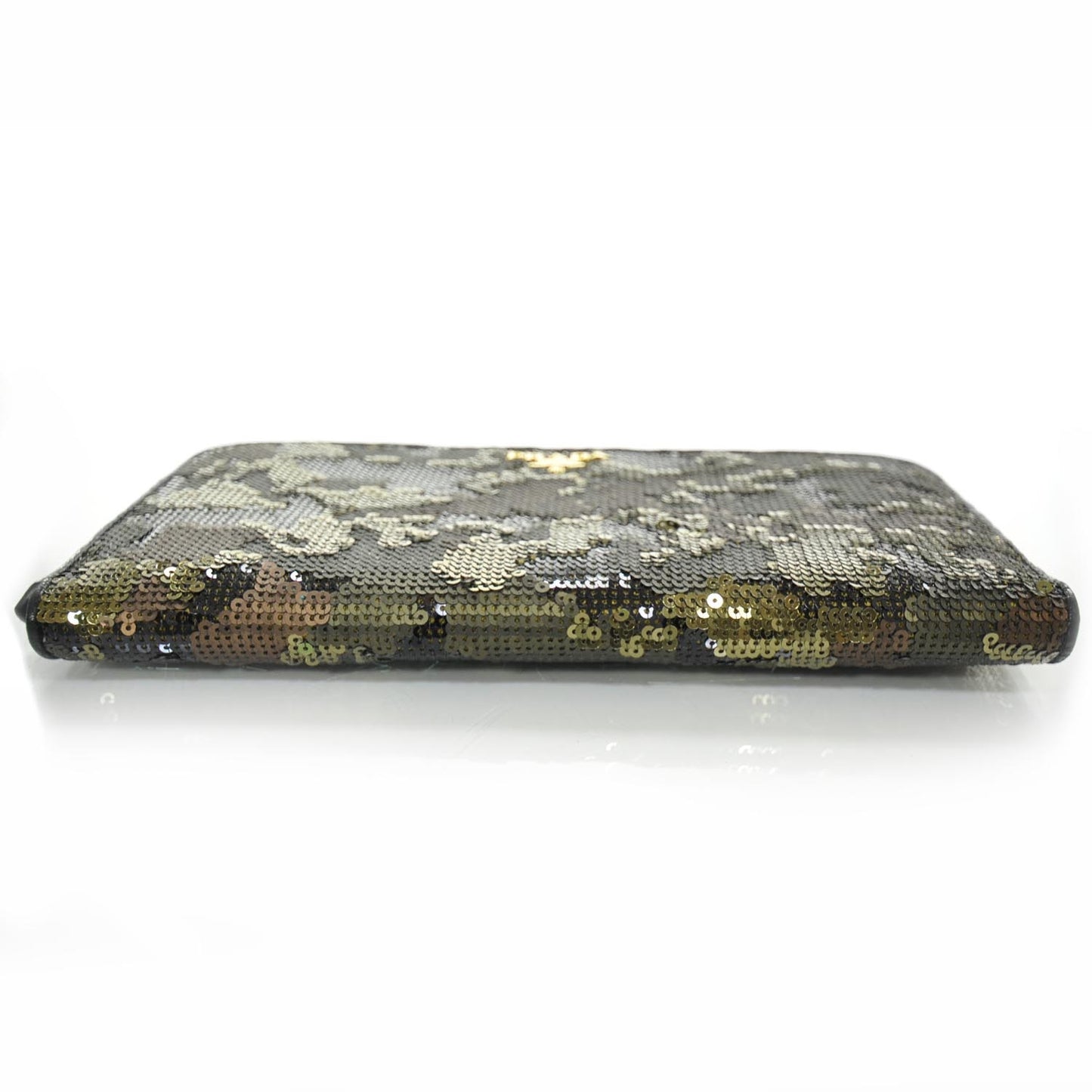 Sequin Camouflage Continental Wallet Mimetico