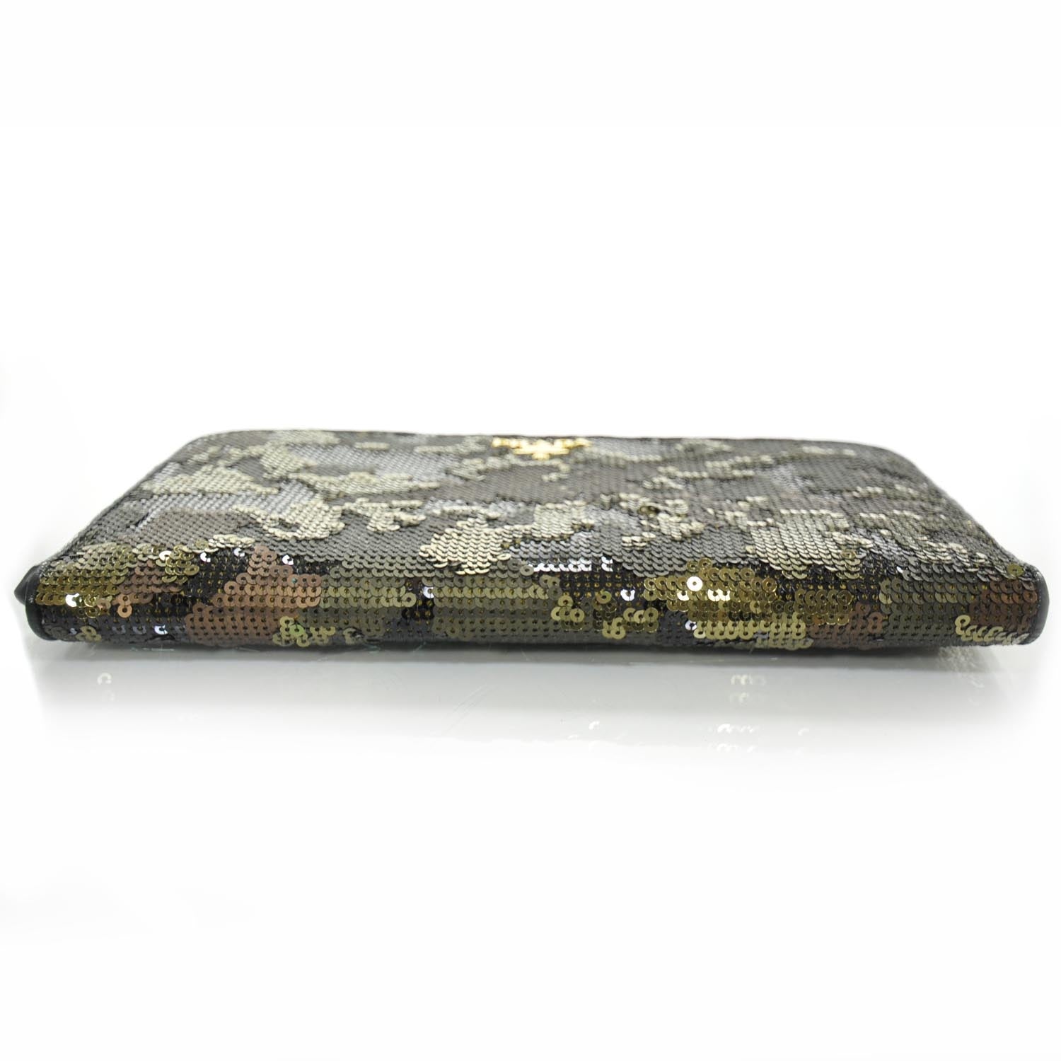 Prada Sequin Camouflage Continental Wallet Mimetico 4 of 8