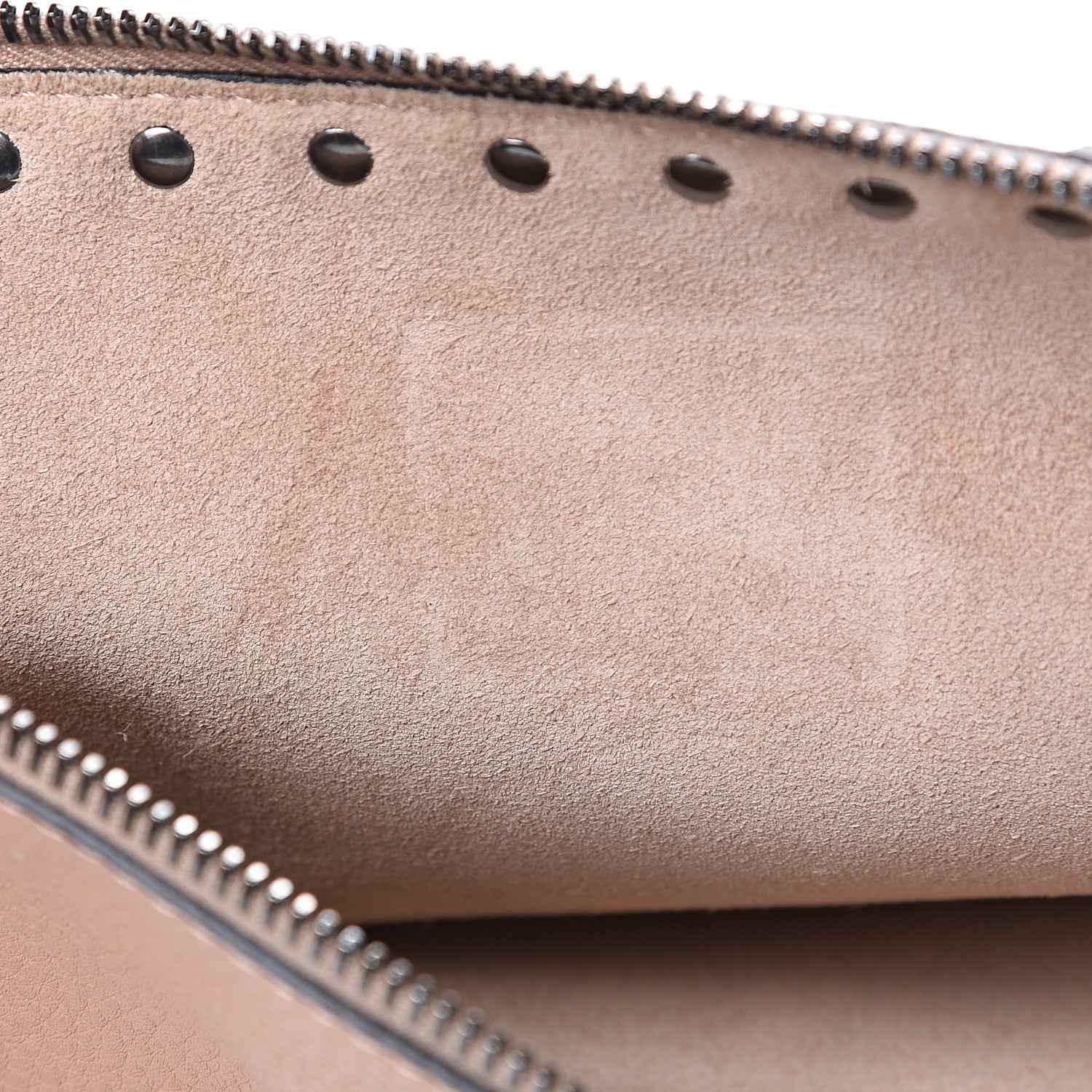 Valentino Garavani Pebbled Calfskin Large Rockstud Zip Pouch Skin Sorbet 6 of 7