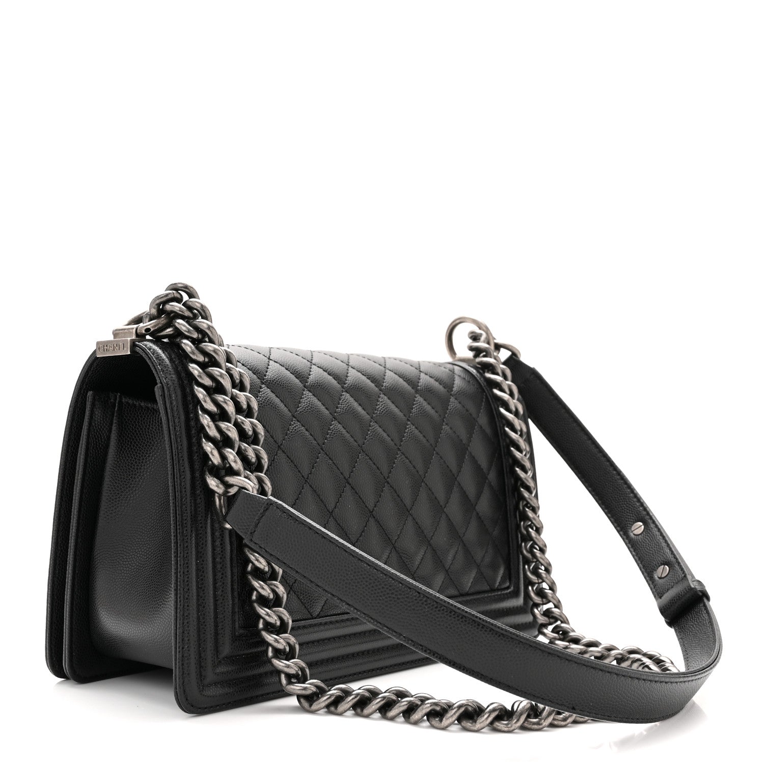 Chanel Caviar Quilted Medium Boy Flap Black 3 of 10