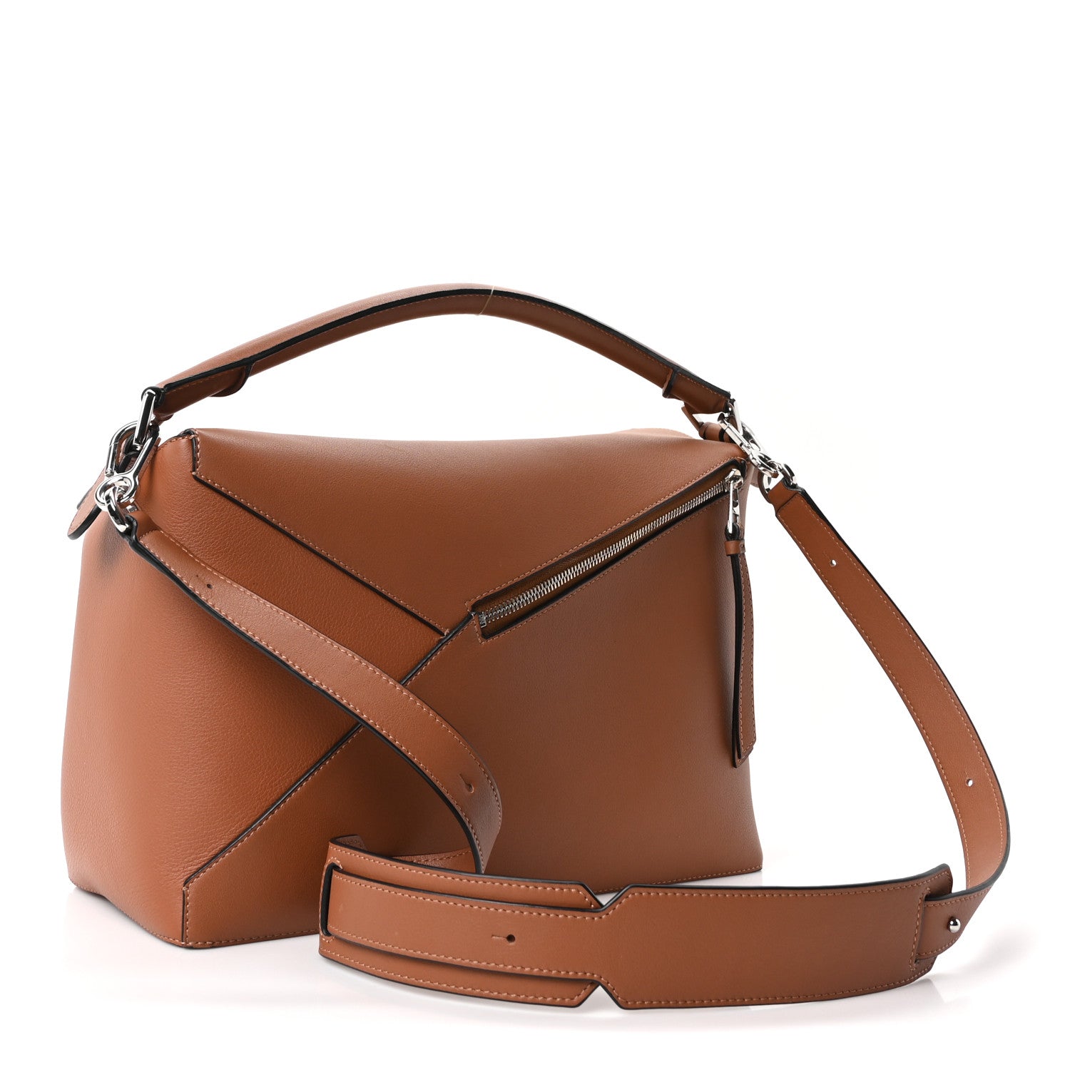 Loewe Calfskin Large Puzzle Bag Tan 3 of 10