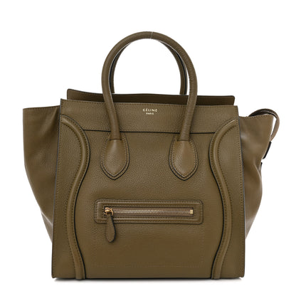 Celine Drummed Calfskin Mini Luggage Jungle 1 of 11
