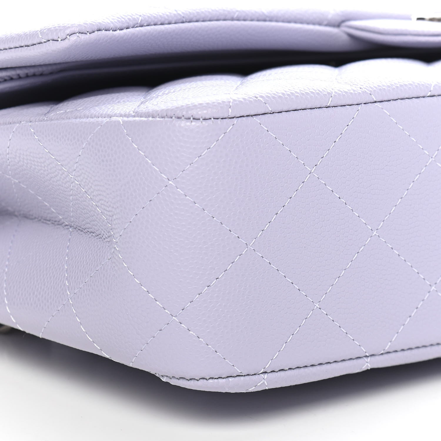 Chanel Caviar Quilted Medium Double Flap Light Purple 8 of 9