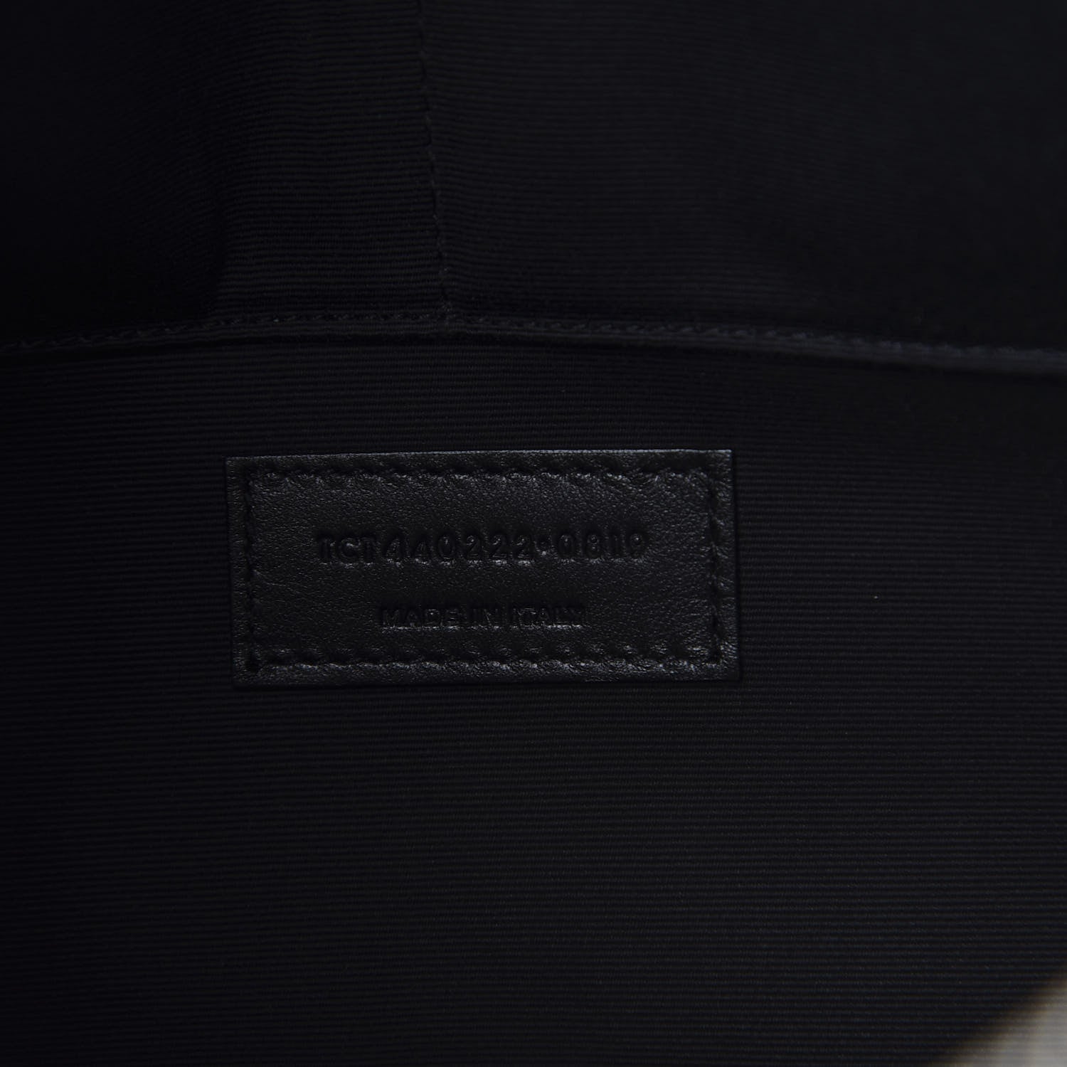 Saint Laurent Calfskin Matelasse Chevron Monogram Document Holder Black 7 of 8
