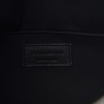 Saint Laurent Calfskin Matelasse Chevron Monogram Document Holder Black 7 of 8