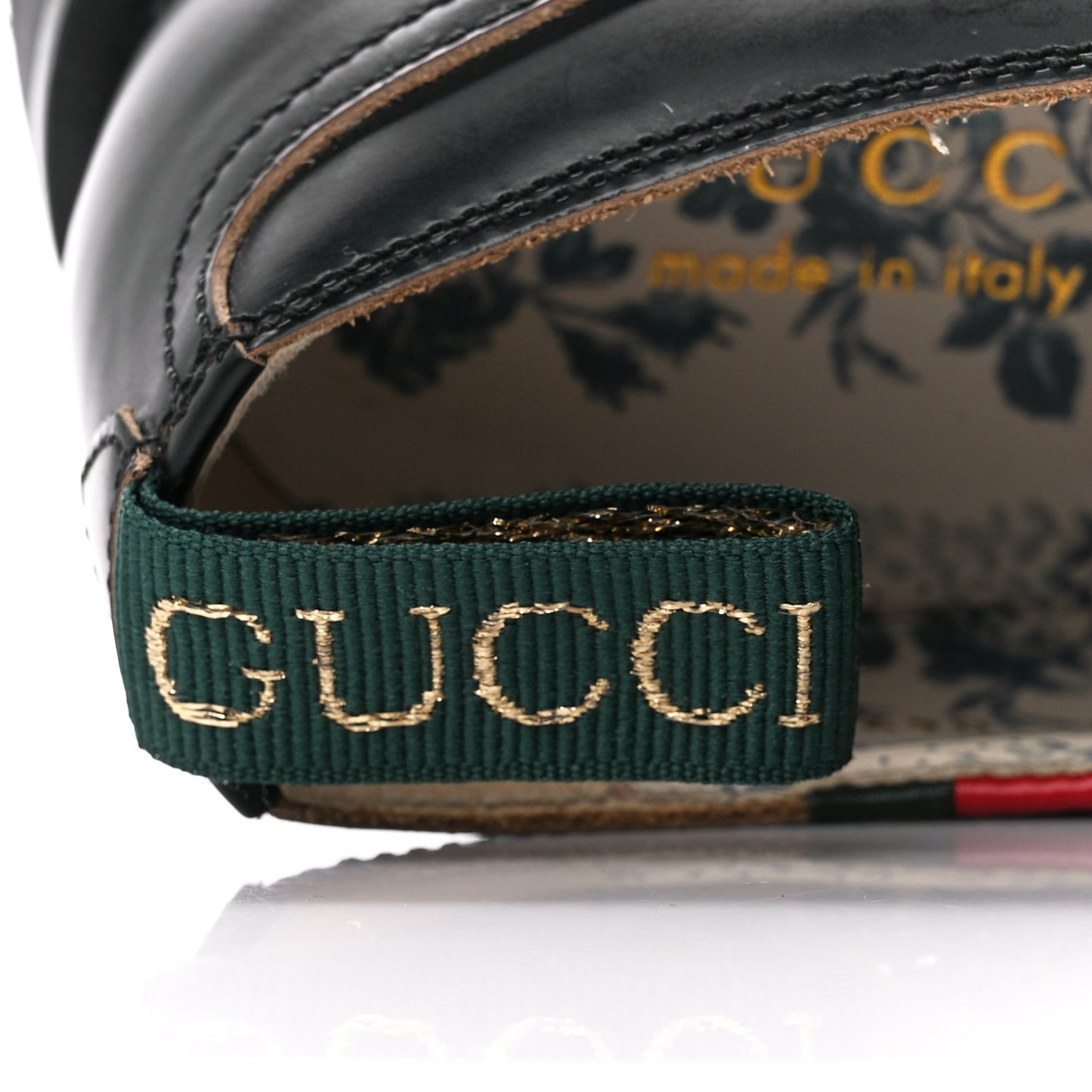 Cordovan Lux Web Arley Lug Sole Loafers 10 Black Verde Hibiscus Red